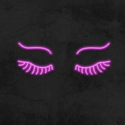 EYES WITH LASHES - LED NEON SIGN-Neonsigns-45 x 90 cm-Pink-Neon Brothers