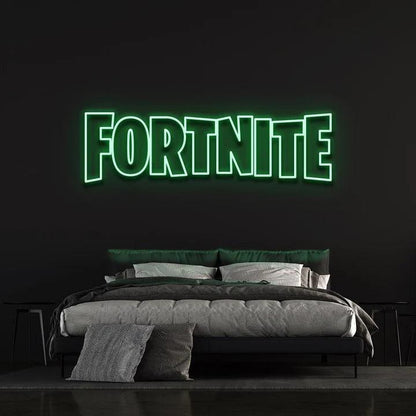 FORTNITE LOGO LED NEON SIGN-Neonsigns-green-45 x 105 cm-Neon Brothers