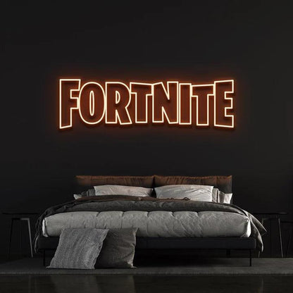 FORTNITE LOGO LED NEON SIGN-Neonsigns-Orange-45 x 105 cm-Neon Brothers