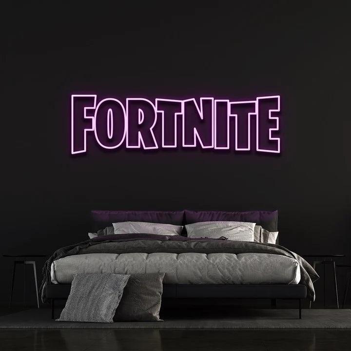 FORTNITE LOGO LED NEON SIGN-Neonsigns-Purple-45 x 105 cm-Neon Brothers