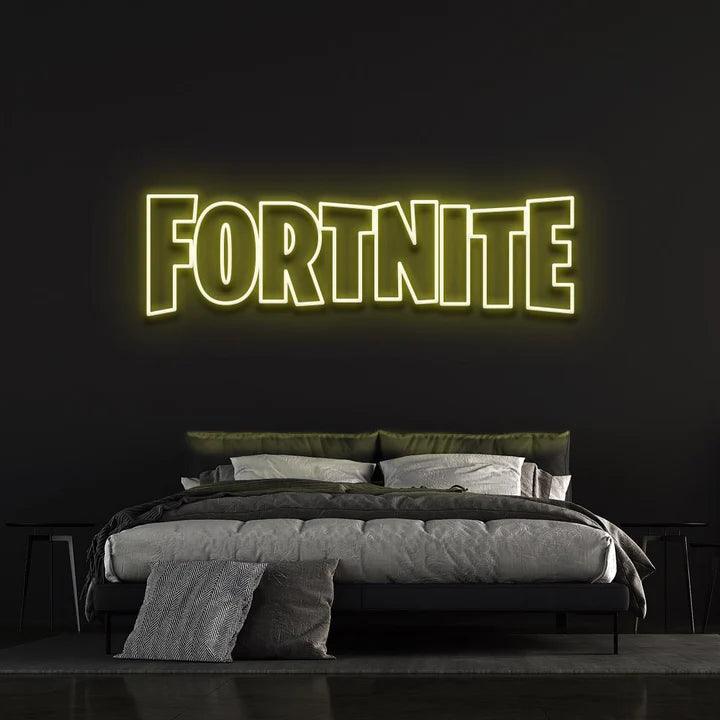 FORTNITE LOGO LED NEON SIGN-Neonsigns-Yellow-45 x 105 cm-Neon Brothers