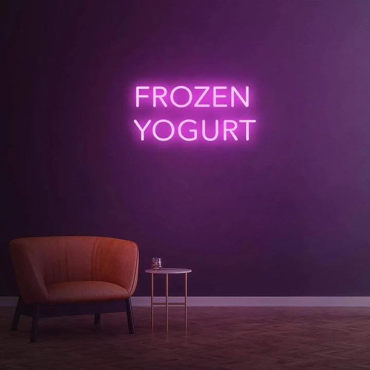 FROZEN YOGURT - LED NEON SIGN-Neonsigns-45 x 90 cm-Pink-Neon Brothers