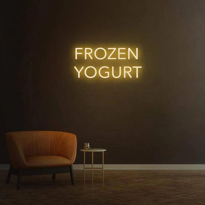 FROZEN YOGURT - LED NEON SIGN-Neonsigns-45 x 90 cm-Warm White-Neon Brothers