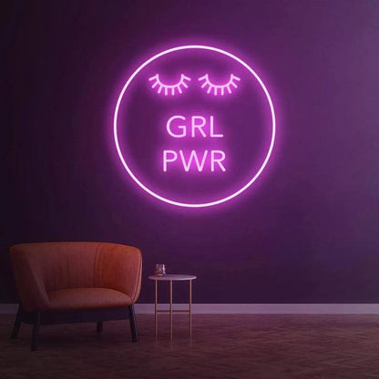 Girl Power - LED Neon Sign-Neonsigns-45 x 90 cm-Pink-Neon Brothers