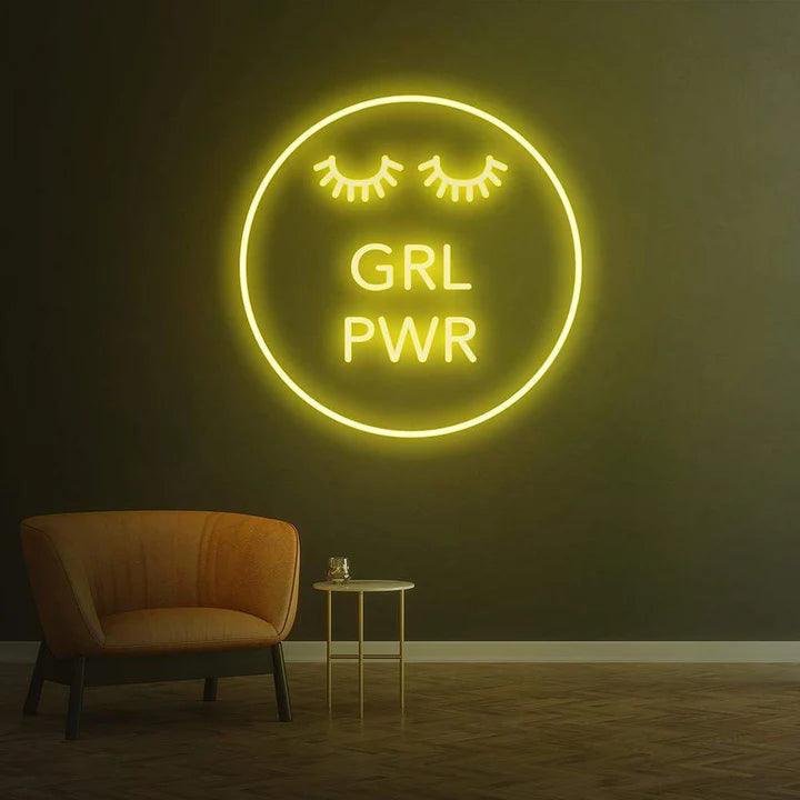 Girl Power - LED Neon Sign-Neonsigns-45 x 90 cm-Yellow-Neon Brothers