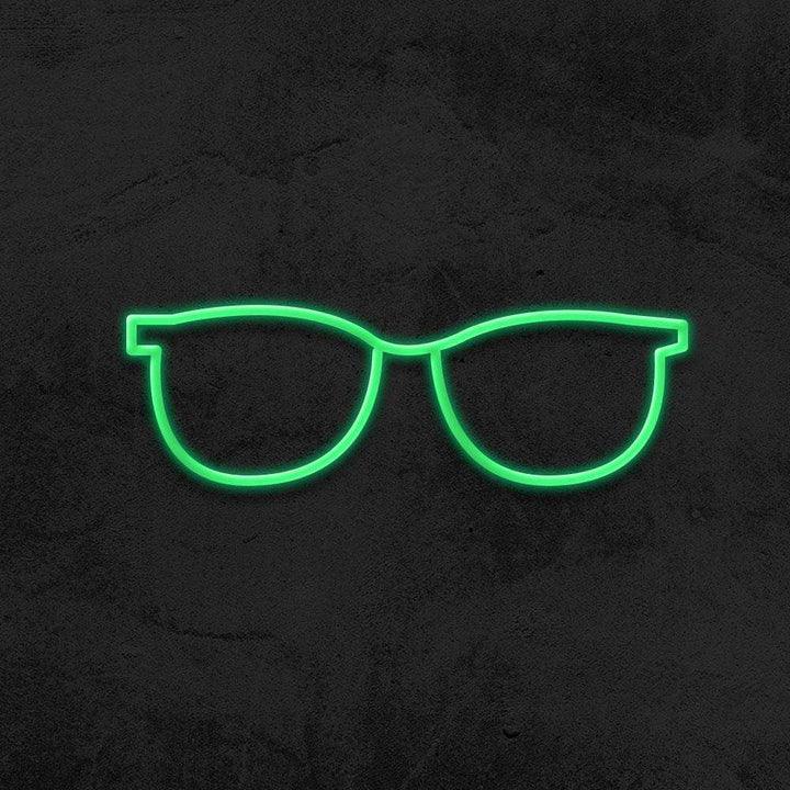 Glasses - LED Neon Sign-Neonsigns-45 x 105 cm-Green-Neon Brothers