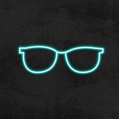 Glasses - LED Neon Sign-Neonsigns-45 x 105 cm-Ice Blue-Neon Brothers