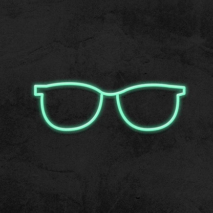 Glasses - LED Neon Sign-Neonsigns-45 x 105 cm-Teal-Neon Brothers