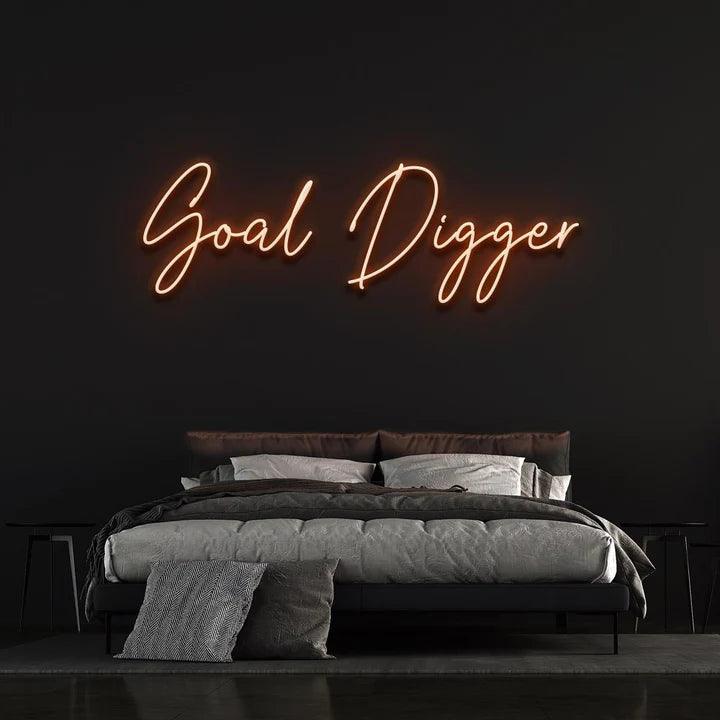 GOAL DIGGER NEON SIGN-Neonsigns-Orange-45 x 90 cm-No-Neon Brothers