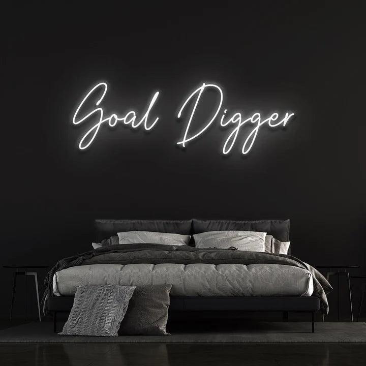 GOAL DIGGER NEON SIGN-Neonsigns-White-45 x 90 cm-No-Neon Brothers