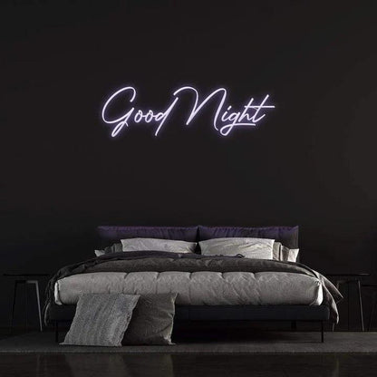 GOOD NIGHT - LED NEON SIGN-Neonsigns-45 x 90 cm-Purple-Neon Brothers