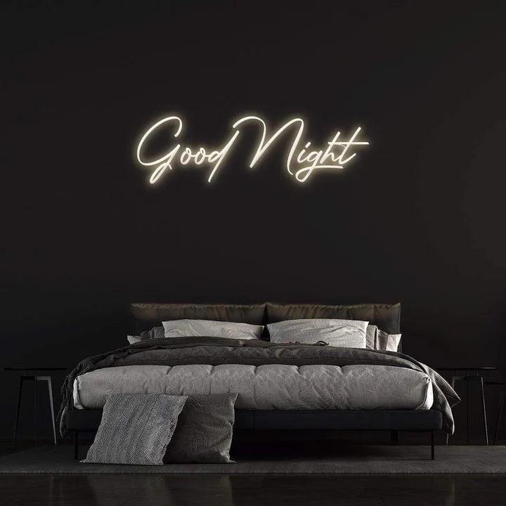 GOOD NIGHT - LED NEON SIGN-Neonsigns-45 x 90 cm-Warm White-Neon Brothers