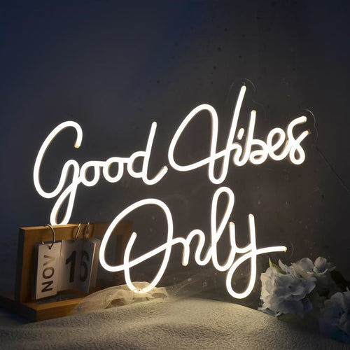 Good Vibes Only Neon Sign | Custom LED Wall Art Australia