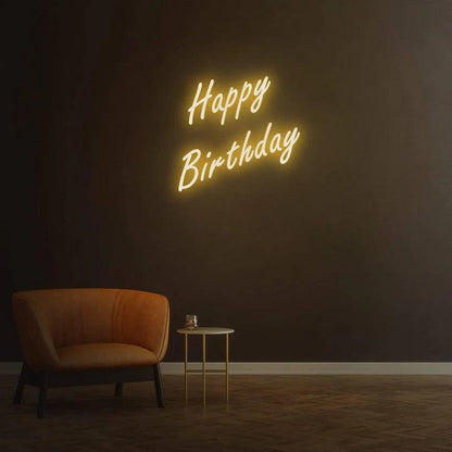 HAPPY BIRTHDAY - LED NEON SIGN-Neonsigns-white-Neon Brothers