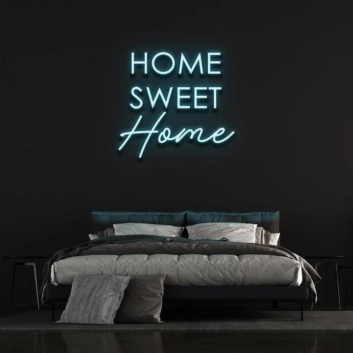 HOME SWEET HOME - LED NEON SIGN-Neonsigns-45 x 90 cm-Ice Blue-Neon Brothers