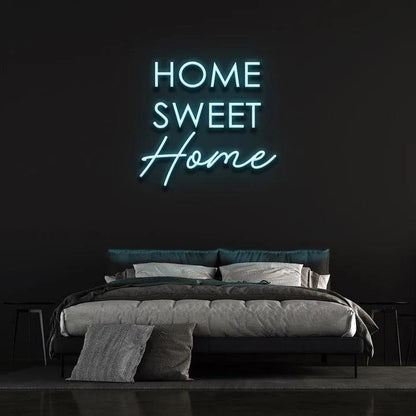 HOME SWEET HOME - LED NEON SIGN-Neonsigns-45 x 90 cm-Ice Blue-Neon Brothers