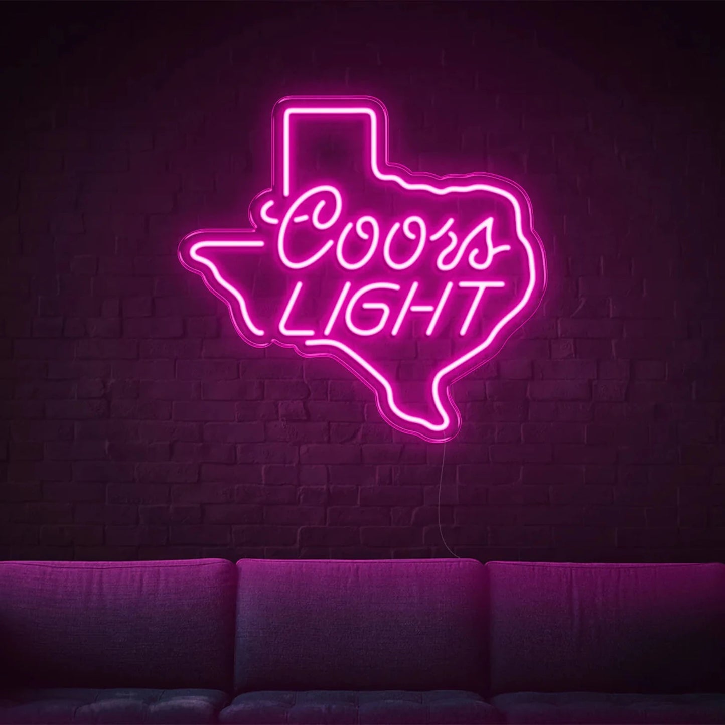 COORS LIGHT LED NEON SIGN!-Neonsigns-45 x 90 cm-Hot Pink-Neon Brothers