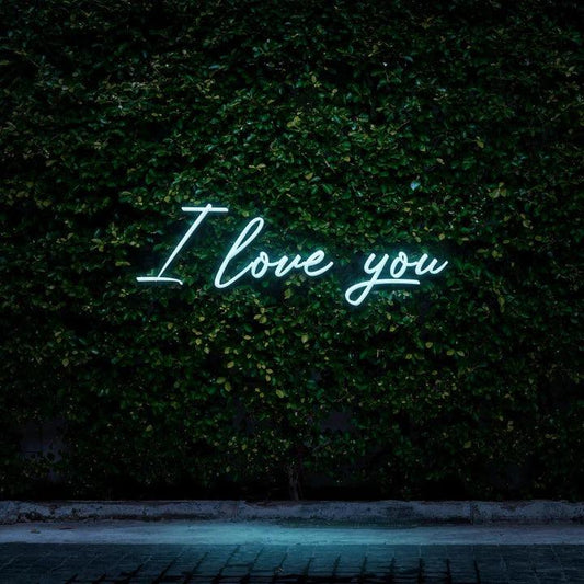 I LOVE YOU - LED NEON SIGN-Neonsigns-Blue-Neon Brothers