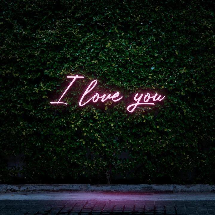 I LOVE YOU - LED NEON SIGN-Neonsigns-Pink-Neon Brothers