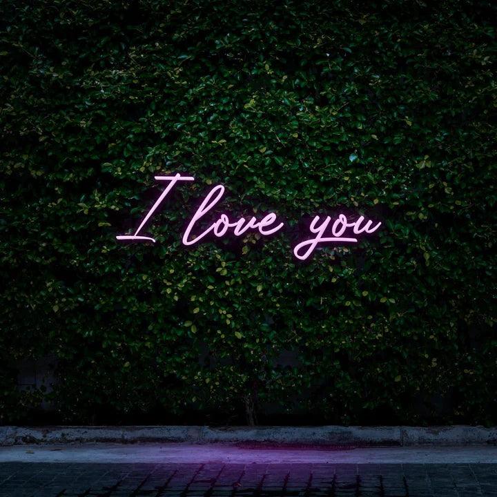 I LOVE YOU - LED NEON SIGN-Neonsigns-Purple-Neon Brothers