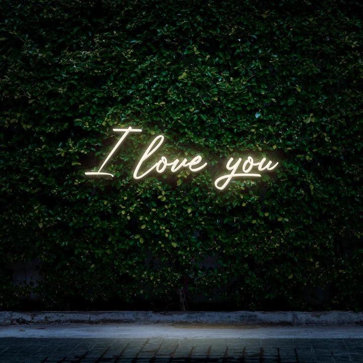 I LOVE YOU - LED NEON SIGN-Neonsigns-Warm White-Neon Brothers