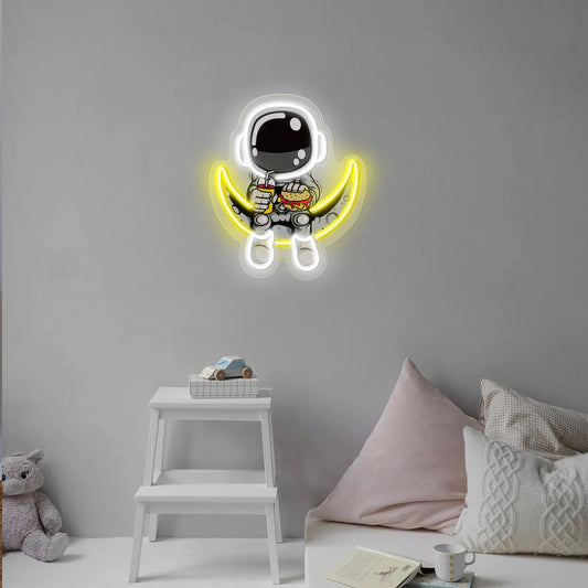 Astronaut Neon Sign – Space-Themed LED Wall Art for Dreamers & Explorers