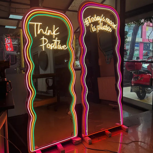 Infinity Mirror Logo Gym Melbourne VIC - Neon Brothers