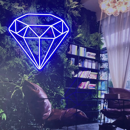 Diamond Neon Sign – LED Luxury Wall Art for Modern & Elegant Spaces