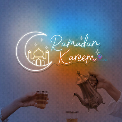 Ramadan Kareem Neon Sign – Custom LED Eid Mubarak Yard & Home Décor for 2025 Ramadan