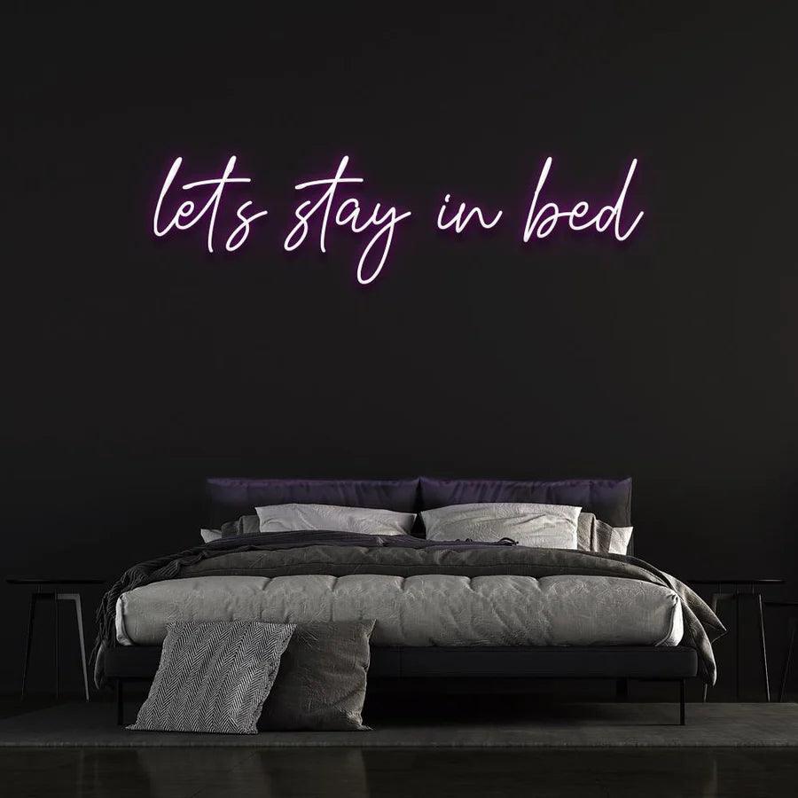 LET'S STAY IN BED NEON SIGN-Neonsigns-Purple-45 x 90 cm-No-Neon Brothers