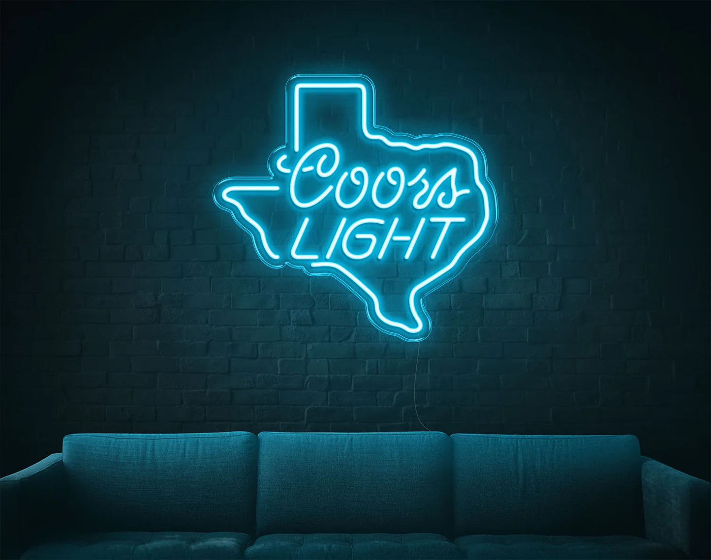 COORS LIGHT LED NEON SIGN!-Neonsigns-45 x 90 cm-Light Blue-Neon Brothers