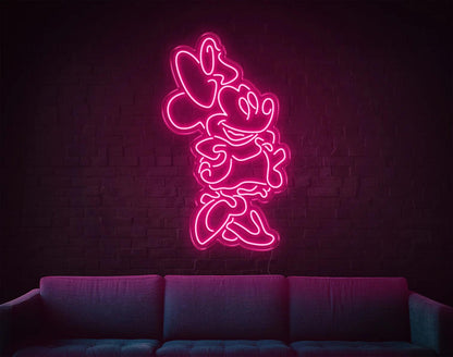 Mini Mouse LED Neon Sign!-Neonsigns-45 x 105 cm-Light Pink-Indoor-Neon Brothers