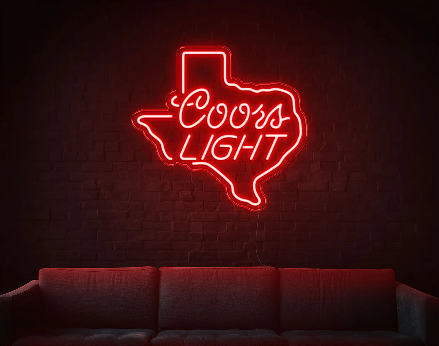 COORS LIGHT LED NEON SIGN!-Neonsigns-45 x 90 cm-Red-Neon Brothers