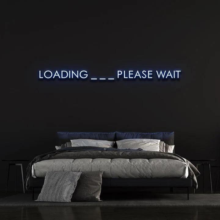 LOADING ... PLEASE WAIT - LED NEON SIGN-Neonsigns-45 x 90 cm-Blue-Neon Brothers