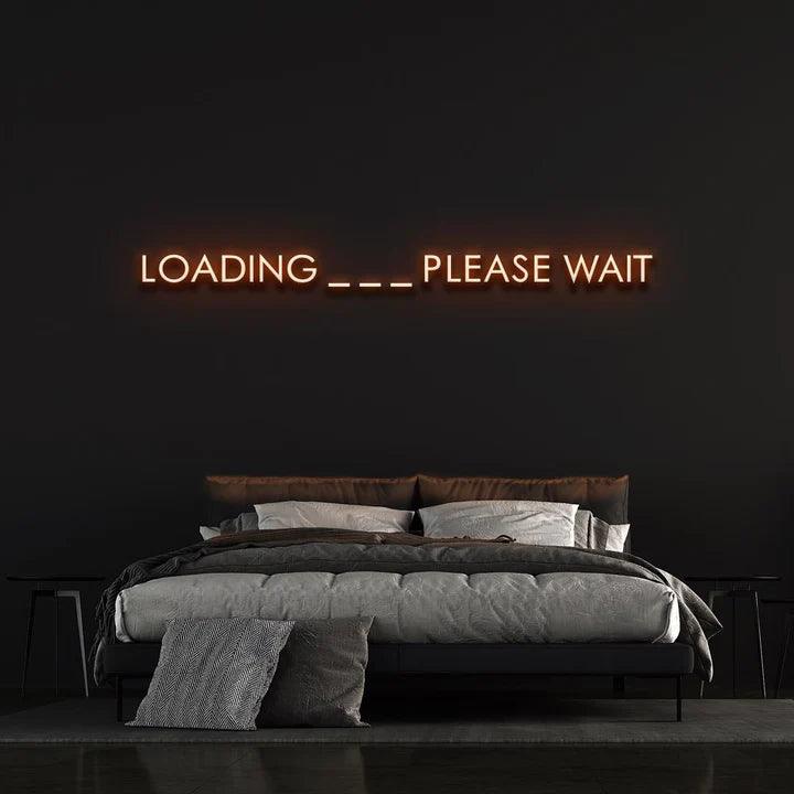 LOADING ... PLEASE WAIT - LED NEON SIGN-Neonsigns-45 x 90 cm-Orange-Neon Brothers