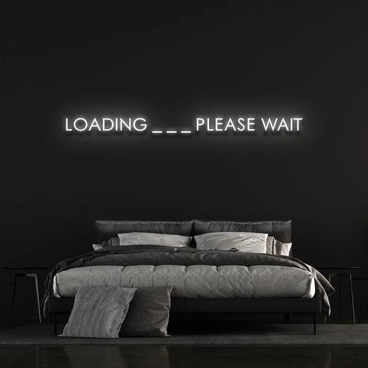 LOADING ... PLEASE WAIT - LED NEON SIGN-Neonsigns-45 x 90 cm-White-Neon Brothers