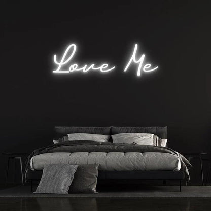 LOVE ME - LED NEON SIGN-Neonsigns-45 x 105 cm-White-Neon Brothers