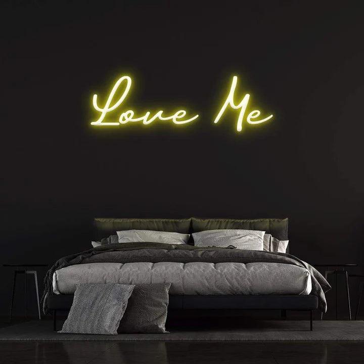 LOVE ME - LED NEON SIGN-Neonsigns-45 x 105 cm-Yellow-Neon Brothers