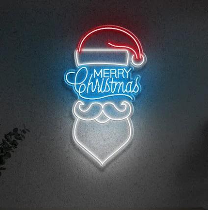 MERRY CHRISTMAS WITH SANTA - LED NEON SIGN-Neonsigns-Neon Brothers