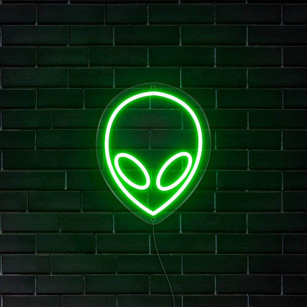 MINI ALIEN HEAD LED NEON SIGN!-Neonsigns-Green-45 x 90 cm-Neon Brothers