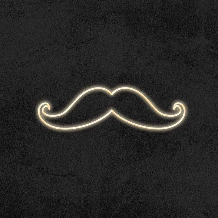 Mustache - LED Neon Sign-Neonsigns-60 x 120 cm-Warm White-Neon Brothers