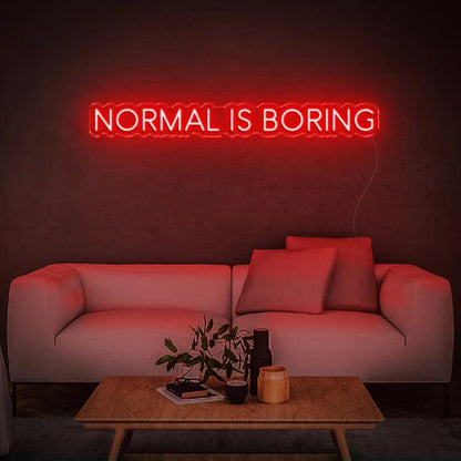 NORMAL IS BORING - LED NEON SIGN-Neonsigns-60 x 120 cm-Red-Neon Brothers