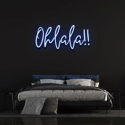 OHLALA!! - LED NEON SIGN-Neonsigns-Blue-45 x 90 cm-Neon Brothers