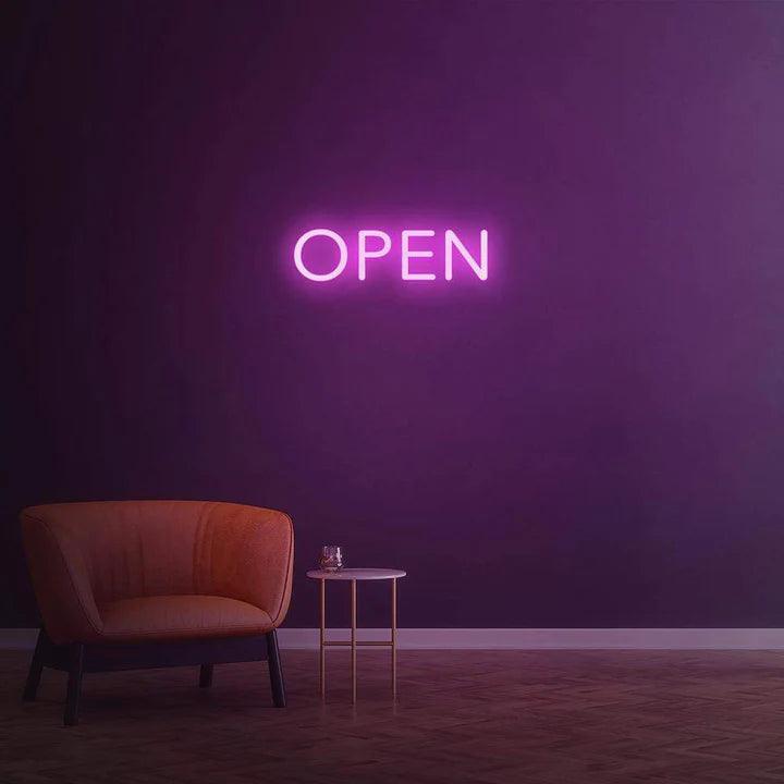 Open - LED Neon Sign-Neonsigns-Pink-60 x 60 cm-Neon Brothers