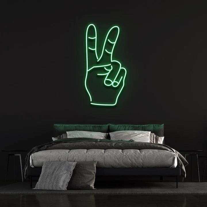 PEACE - LED NEON SIGN-Neonsigns-45 x 90 cm-Green-Neon Brothers