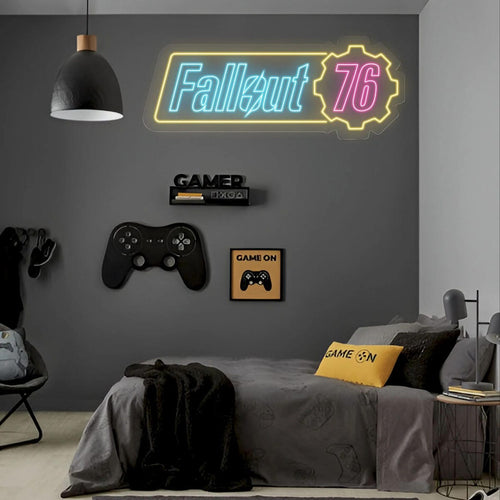 Fallout 76 Custom Neon Sign for Gamers & Bars