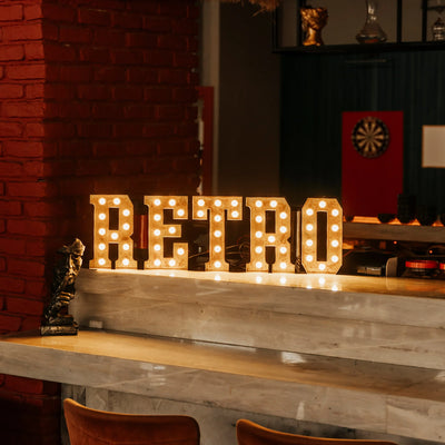 60cm Compact Marquee Letters Table Decor Perth WA - Neon Brothers