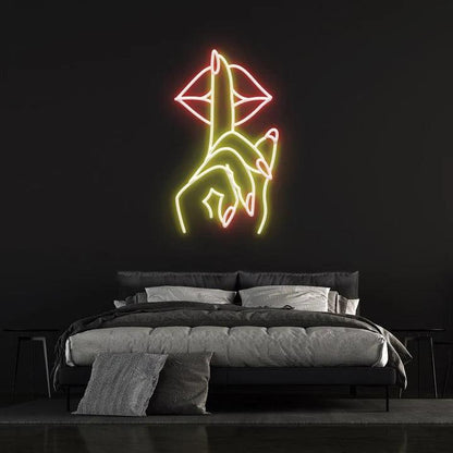 SHUSH LED NEON SIGN-Neonsigns-Red-Neon Brothers