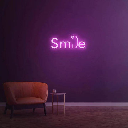 Smile - LED Neon Sign-Neonsigns-45 x 90 cm-Pink-Neon Brothers