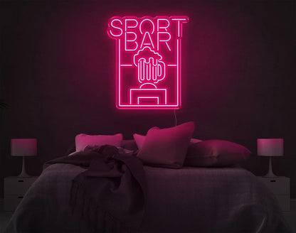 SPORT BAR LED NEON SIGN!-Neonsigns-45 x 90 cm-Light Pink-Neon Brothers